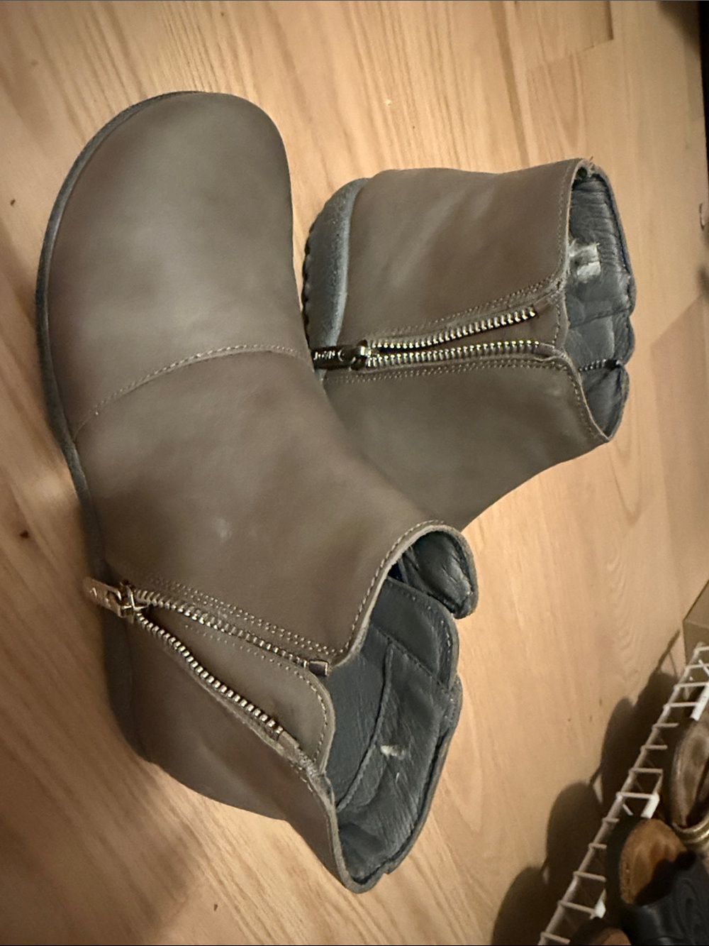 NAOT Wanaka Ankle Boots with Side Zip size 37 (us size 6)